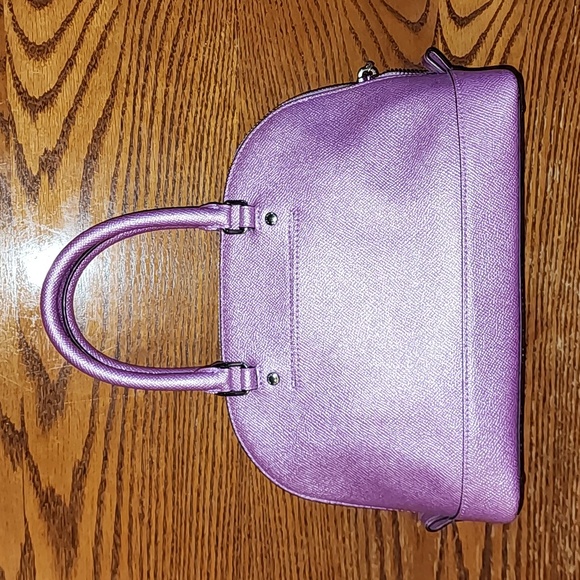 Coach Mini Sierra Silver Metallic Lilac Purse and Wallet Set - Picture 3 of 12